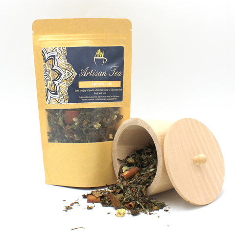"Ethernal Elixir" Artisan Herbal Tea - Eternal Youth White Loose Leaf Tea Blend