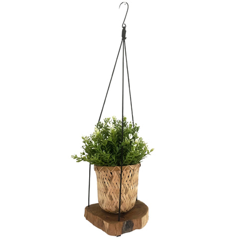 Hanging Natural Rustic Gamal Wood Shelf