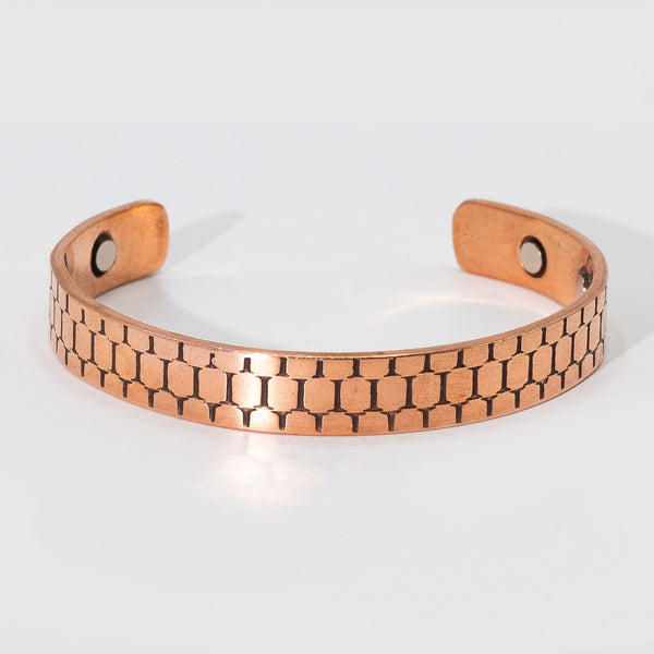 Mens Solid Copper Magnetic Bracelets - Assorted Designs
