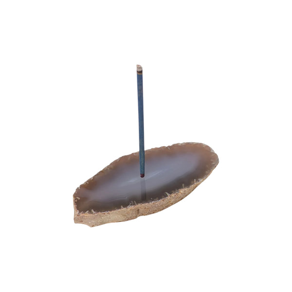 Natural Agate Crystal Incense Holder