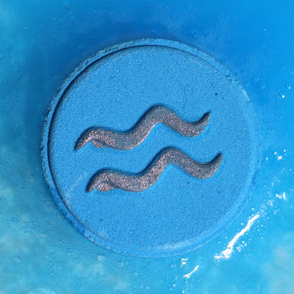 Aquarius inspired bath fizzer