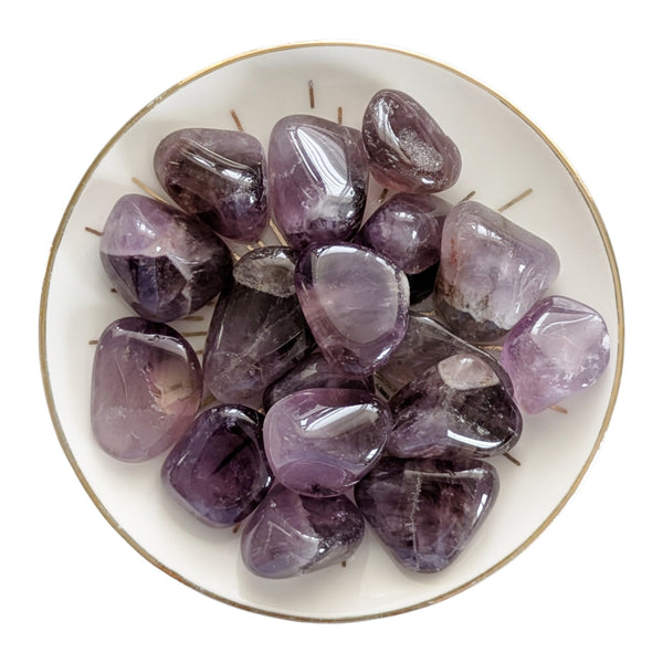 Auralite 23 polished crystal tumblestone