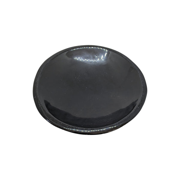 Polished Black Obsidian Crystal Bowl
