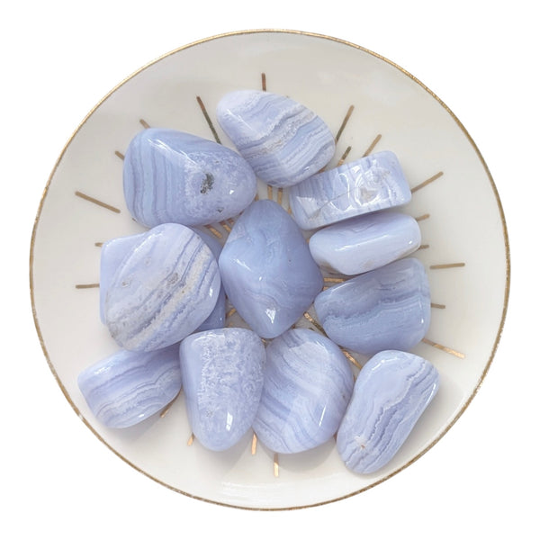 Blue Lace Agate Tumblestone
