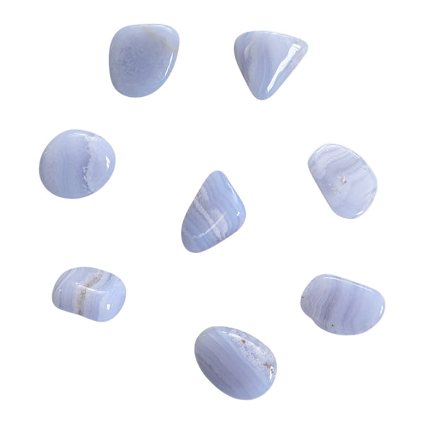 Blue Lace Agate polished gemstones
