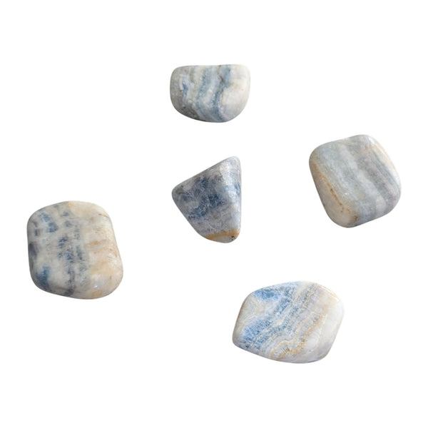 Blue Scheelite polished gemstones