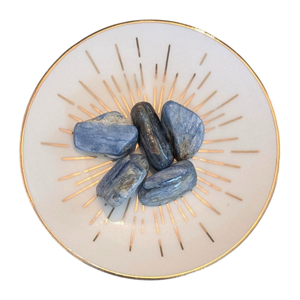 Blue Kyanite Crystal Tumbled Stone