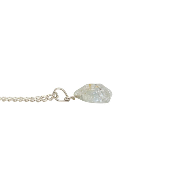 Tumbled Blue Topaz Crystal Necklace
