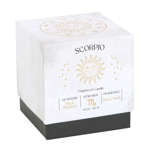 Scorpio - Horoscope Gemstone & Aromatherapy Candle