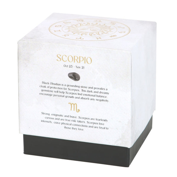 Scorpio - Horoscope Gemstone & Aromatherapy Candle