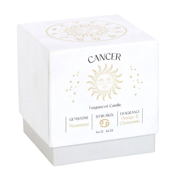 Cancer - Horoscope Gemstone & Aromatherapy Candle
