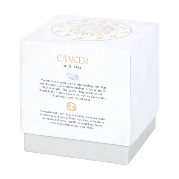 Cancer - Horoscope Gemstone & Aromatherapy Candle