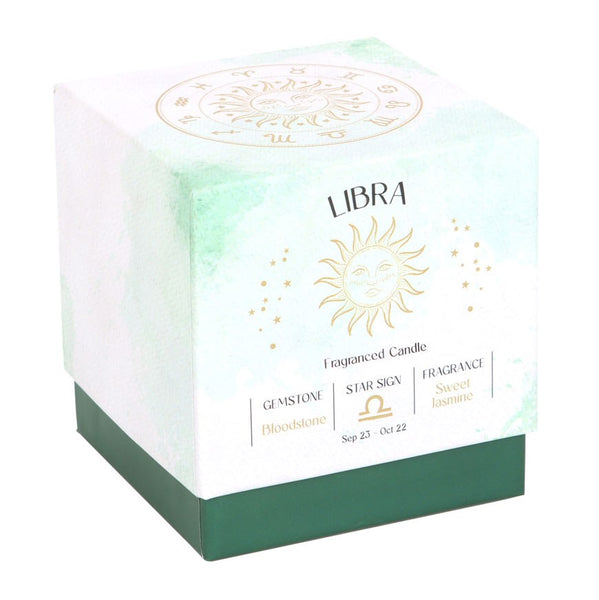 Libra - Horoscope Gemstone & Aromatherapy Candle