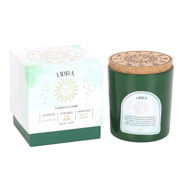 Libra - Horoscope Gemstone & Aromatherapy Candle