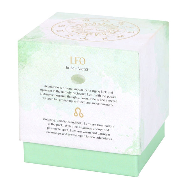 Leo - Horoscope Gemstone & Aromatherapy Candle