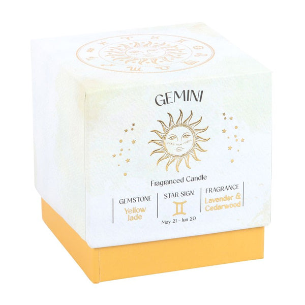 Gemini - Horoscope Gemstone & Aromatherapy Candle