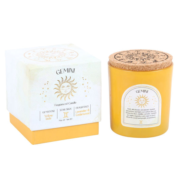 Gemini - Horoscope Gemstone & Aromatherapy Candle
