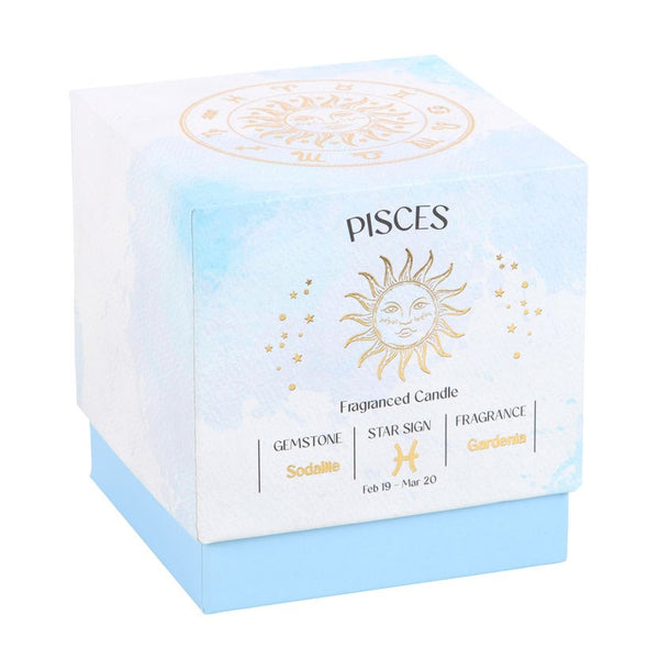 Pisces - Horoscope Gemstone & Aromatherapy Candle