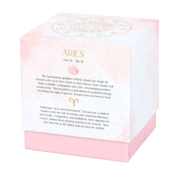 Aries - Horoscope Gemstone & Aromatherapy Candle