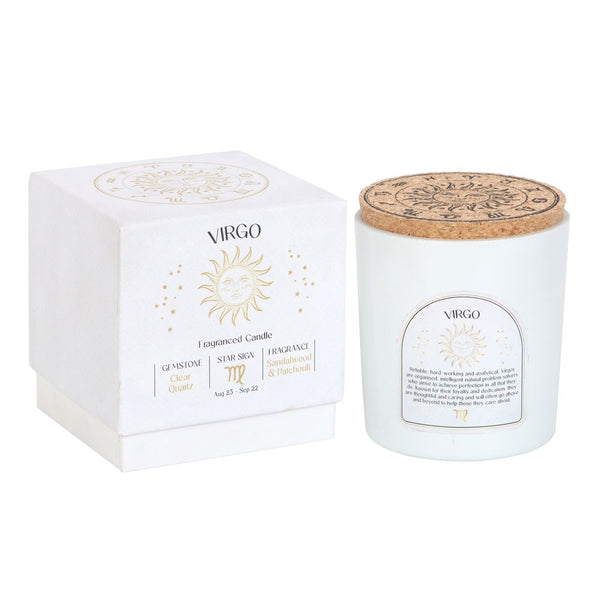 Virgo - Horoscope Gemstone & Aromatherapy Candle