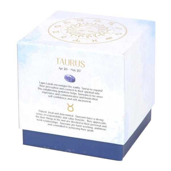 Taurus - Horoscope Gemstone & Aromatherapy Candle