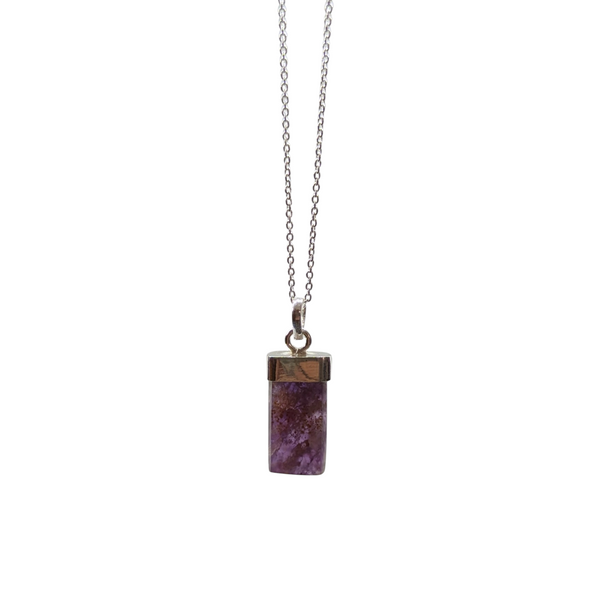 Rare Cacoxenite 925 Sterling Silver Necklace