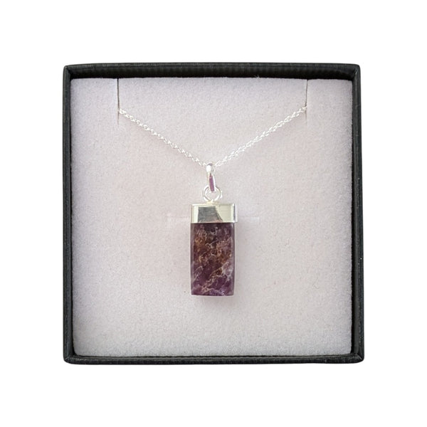 Rare Cacoxenite 925 Sterling Silver Necklace