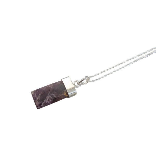 Rare Cacoxenite 925 Sterling Silver Necklace