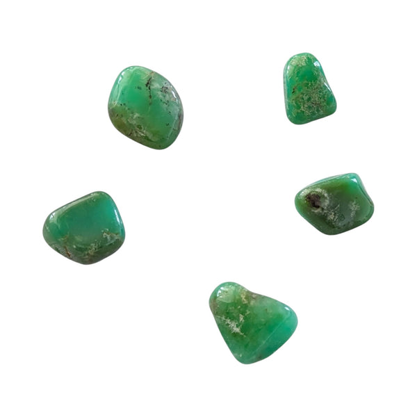 Chrysoprase crystals measuring 20-25mm.