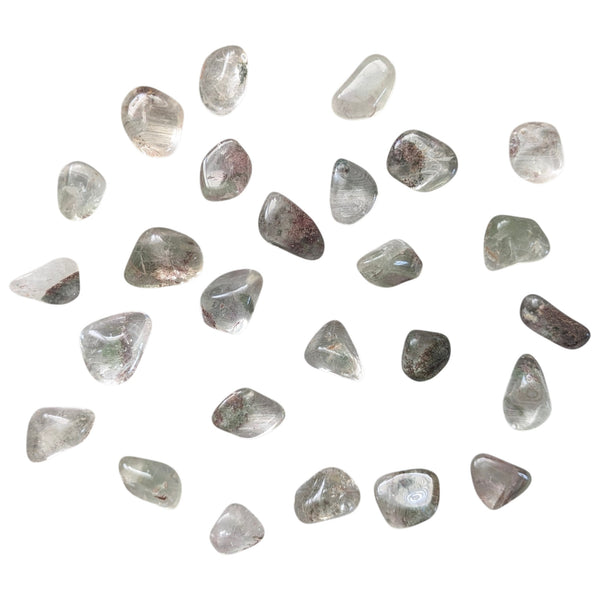polished small lodalite crystal tumbled stones