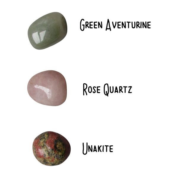 Heart Chakra Crystal Tumblestones - Centre for Love