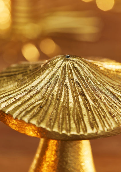 Brass Effect Mushroom Incense Holder