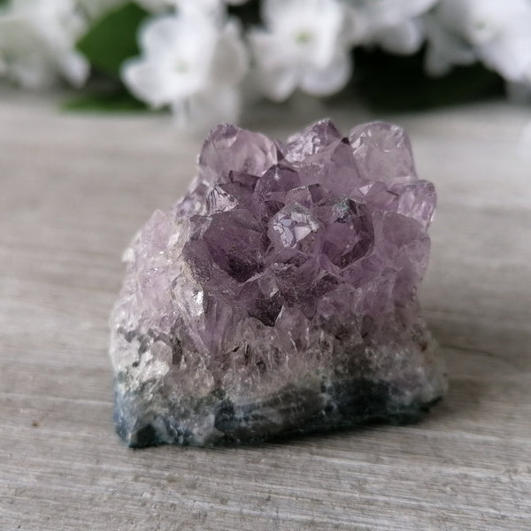Quartz Crystal Set - Rose Quartz Point, Clear Quartz & Amethyst Clusters