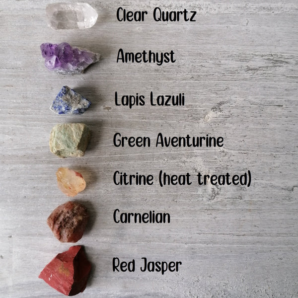 Seven Chakra Natural Crystal Set