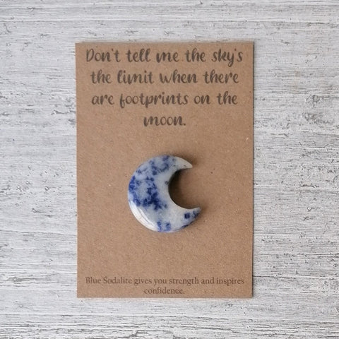Blue Sodalite Mini Moon