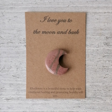 Rhodonite Mini Moon