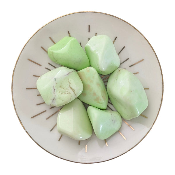 Lemon Chrysoprase Tumblestone
