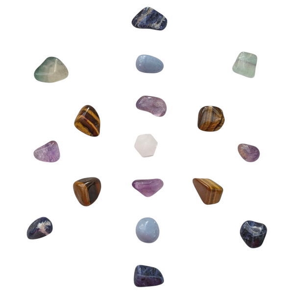 Meditation & Focus Crystal Grid "Flower of Life" Set