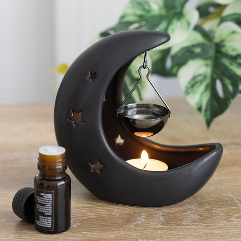 Crescent Moon Hanging Oil Burner