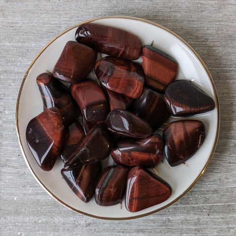 Red Tigers Eye Tumblestone