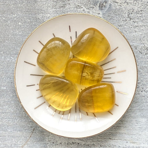 Yellow Fluorite Tumblestone