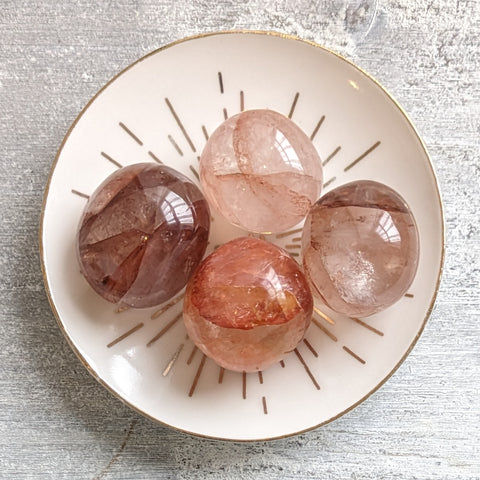 Red Hematoid Quartz Tumblestone