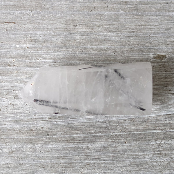 Tourmalinated Quartz Generator Point