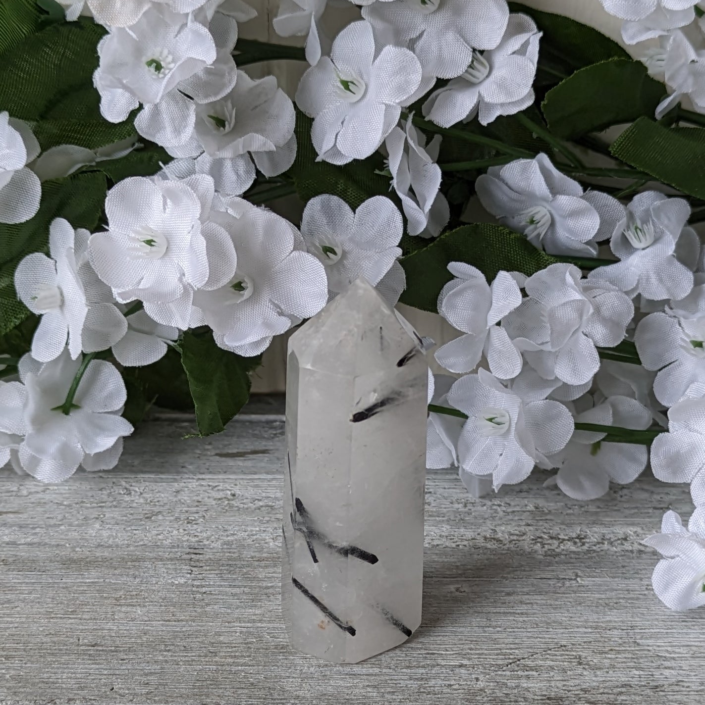 Tourmalinated Quartz Generator Point