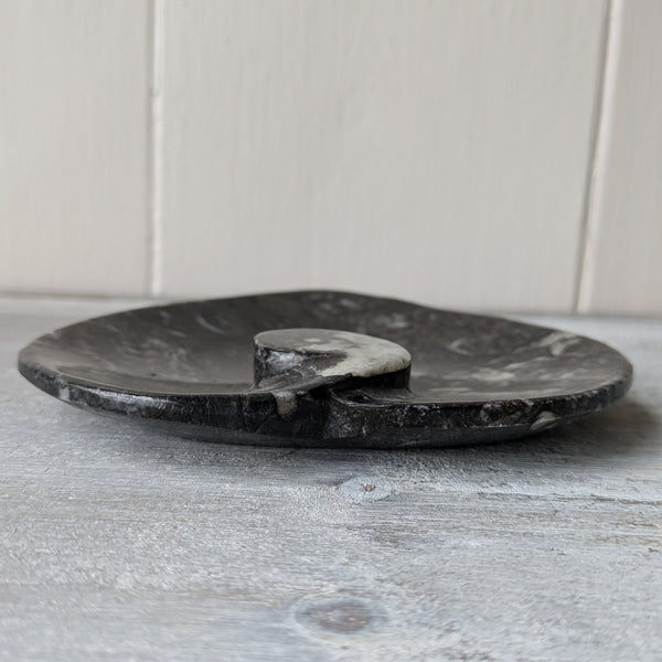 Small Orthoceras Heart Dish