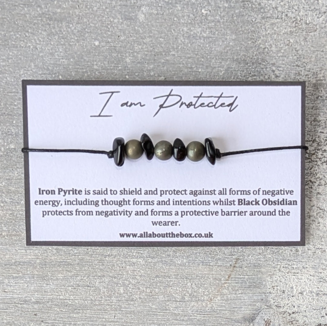 I Am Protected - Affirmation Bracelet