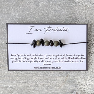 I Am Protected - Affirmation Bracelet
