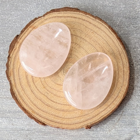 Rose Quartz Thumb Stone
