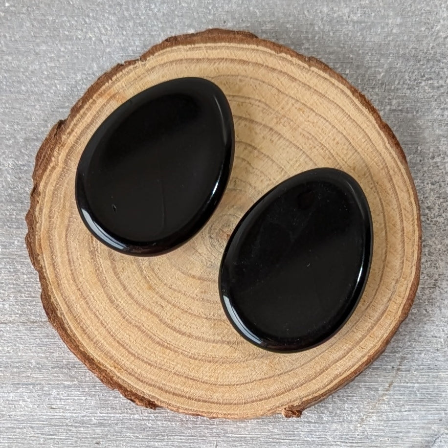 Black Obsidian Thumb Stone