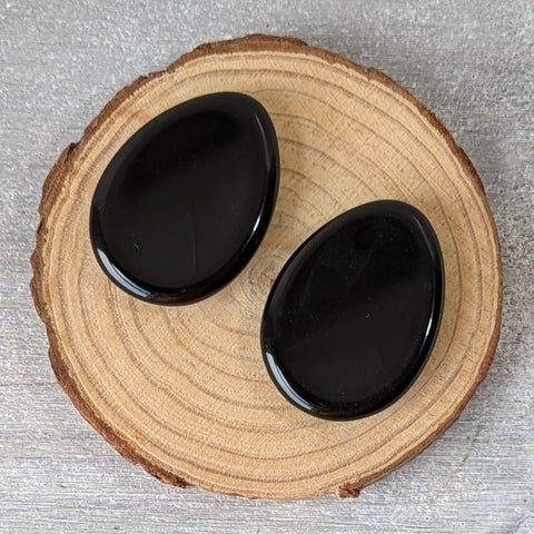 Black Obsidian Thumb Stone